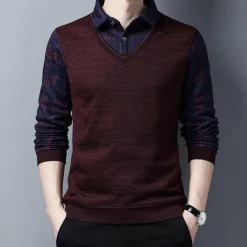 Truien & Vesten Heren*Eamon - Modieuze gebreide zomerse trui voor heren