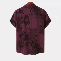 Shirts Heren*EASTON - Zomers gebloemd overhemd voor heren