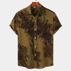 Shirts Heren*EASTON - Zomers gebloemd overhemd voor heren