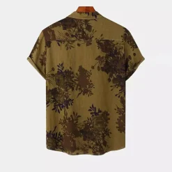 Shirts Heren*EASTON - Zomers gebloemd overhemd voor heren