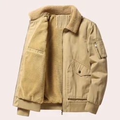 Jassen Heren*Eberly - Luchtige zomer heren bomberjack met meerdere zakken