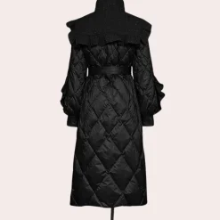 Jassen Dames*EDA - Casual Winter Trench Coat voor Dames Zwart