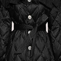 Jassen Dames*EDA - Casual Winter Trench Coat voor Dames Zwart