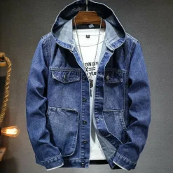 Jassen Heren*EDDIE - Lichte zomerjas met capuchon voor mannen