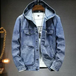 Jassen Heren*EDDIE - Lichte zomerjas met capuchon voor mannen