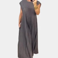 Jurken & Jumpsuits Dames*Eenvoudige zomer plooijurk voor vrouwen