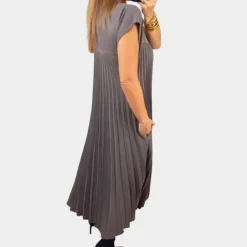 Jurken & Jumpsuits Dames*Eenvoudige zomer plooijurk voor vrouwen