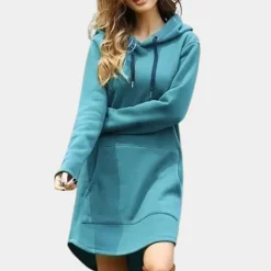 Jassen Dames*Effen en lange dameshoodie voor de zomer