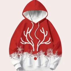 Truien & Vesten Heren*EGOR - Veelzijdige Kersttrui voor Heren Rood