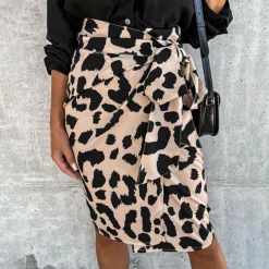 Broeken & Rokken Dames*EHLEYR - Zomerse rok met print Luipaard