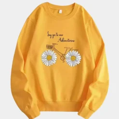 Topjes & Shirts Dames*ELA - Casual Zomersweatshirt voor Dames Geel