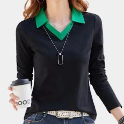 Topjes & Shirts Dames*Elaina - Stijlvol T-shirt met korte mouwen voor de vrouw, perfect voor de zomer