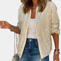 Jassen Dames*Elegant paillettenjasje voor dames - Perfect voor de Zomerfeesten