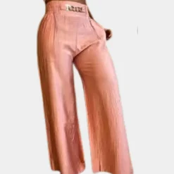 Broeken & Rokken Dames*Elegante damesbroek met wijde pijpen voor de zomer