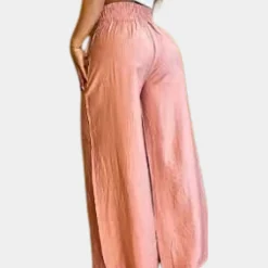 Broeken & Rokken Dames*Elegante damesbroek met wijde pijpen voor de zomer