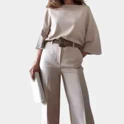 Sets Dames*Elegante 2-delige damesset voor de zomer Abrikoos