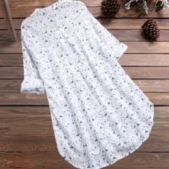 Blazers & Blouses Dames*Elegante en lange bloemenblouse voor dames - Perfect voor de Lente en Zomer