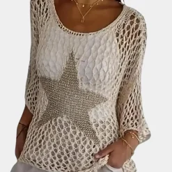 Truien & Vesten Dames*Elegante gebreide damestrui voor de zomer