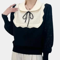 Truien & Vesten Dames*Elegante gebreide zomertop voor de moderne dame