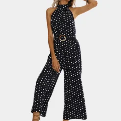 Jurken & Jumpsuits Dames*Elegante halternek jumpsuit voor dames - Perfect voor de zomer
