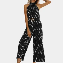 Jurken & Jumpsuits Dames*Elegante halternek jumpsuit voor dames - Perfect voor de zomer