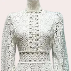 Jurken & Jumpsuits Dames*Elegante kanten zomerjurk voor dames