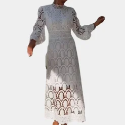 Jurken & Jumpsuits Dames*Elegante kanten zomerjurk voor dames