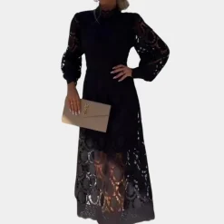 Jurken & Jumpsuits Dames*Elegante kanten zomerjurk voor dames