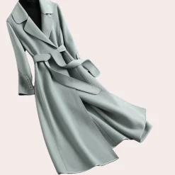 Jassen Dames*Elegante lange damesjas voor de zomer