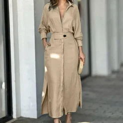 Jurken & Jumpsuits Dames*Elegante lange zomerjurk voor dames