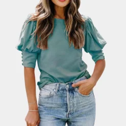 Blazers & Blouses Dames*Elegante losse zomerblouse voor dames