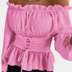 Blazers & Blouses Dames*Elegante off shoulder zomerblouse voor dames