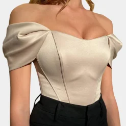 Topjes & Shirts Dames*Elegante off-shoulder zomertop voor dames