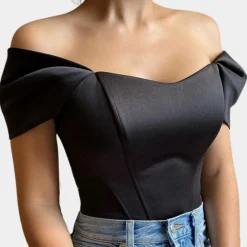 Topjes & Shirts Dames*Elegante off-shoulder zomertop voor dames