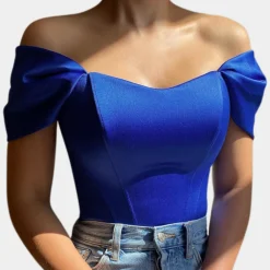 Topjes & Shirts Dames*Elegante off-shoulder zomertop voor dames