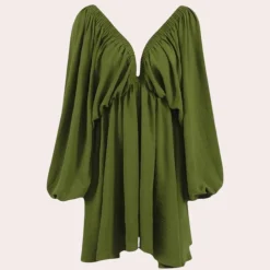 Jurken & Jumpsuits Dames*Elegante plus size zomerjurk voor dames Groen