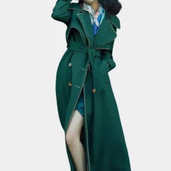 Jassen Dames*Elegante zomer trenchcoat voor dames Groen