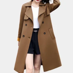 Jassen Dames*Elegante zomer trenchcoat voor dames