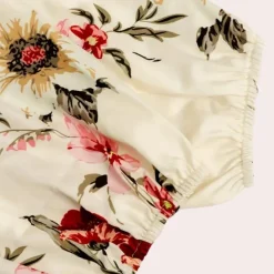 Jurken & Jumpsuits Dames*Elegante zomerse gebloemde maxi jurk voor dames Abrikoos