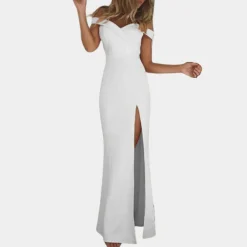 Jurken & Jumpsuits Dames*Elena - Elegante off-shoulder zomerjurk voor vrouwen