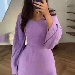 Jurken & Jumpsuits Dames*ELENA - Elegante zomerse gebreide jurk