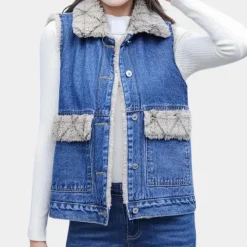 Truien & Vesten Dames*ELENA - Luxe Zomervest voor Dames Blauw