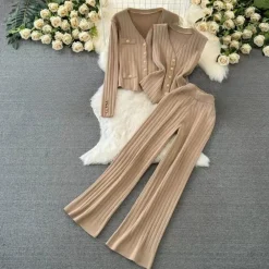 Sets Dames*Elene - Elegante Dames Knit Set voor de Zomer