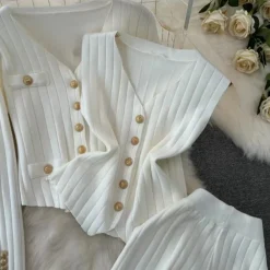 Sets Dames*Elene - Elegante Dames Knit Set voor de Zomer