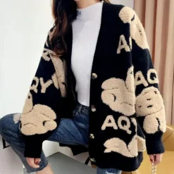 Truien & Vesten Dames*Elettra - V-hals Bear gebreid zomer vest voor dames