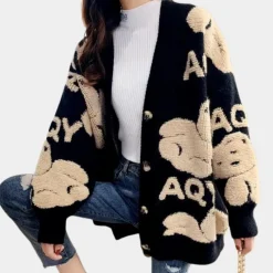 Truien & Vesten Dames*Elettra - V-hals Bear gebreid zomer vest voor dames