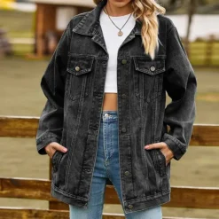 Jassen Dames*Elizabeth - Dames Stijlvol Denim Zomerjack