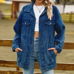 Jassen Dames*Elizabeth - Dames Stijlvol Denim Zomerjack