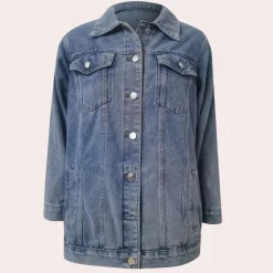 Jassen Dames*Elizabeth - Dames Stijlvol Denim Zomerjack