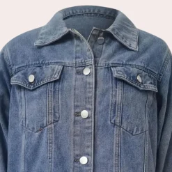 Jassen Dames*Elizabeth - Dames Stijlvol Denim Zomerjack